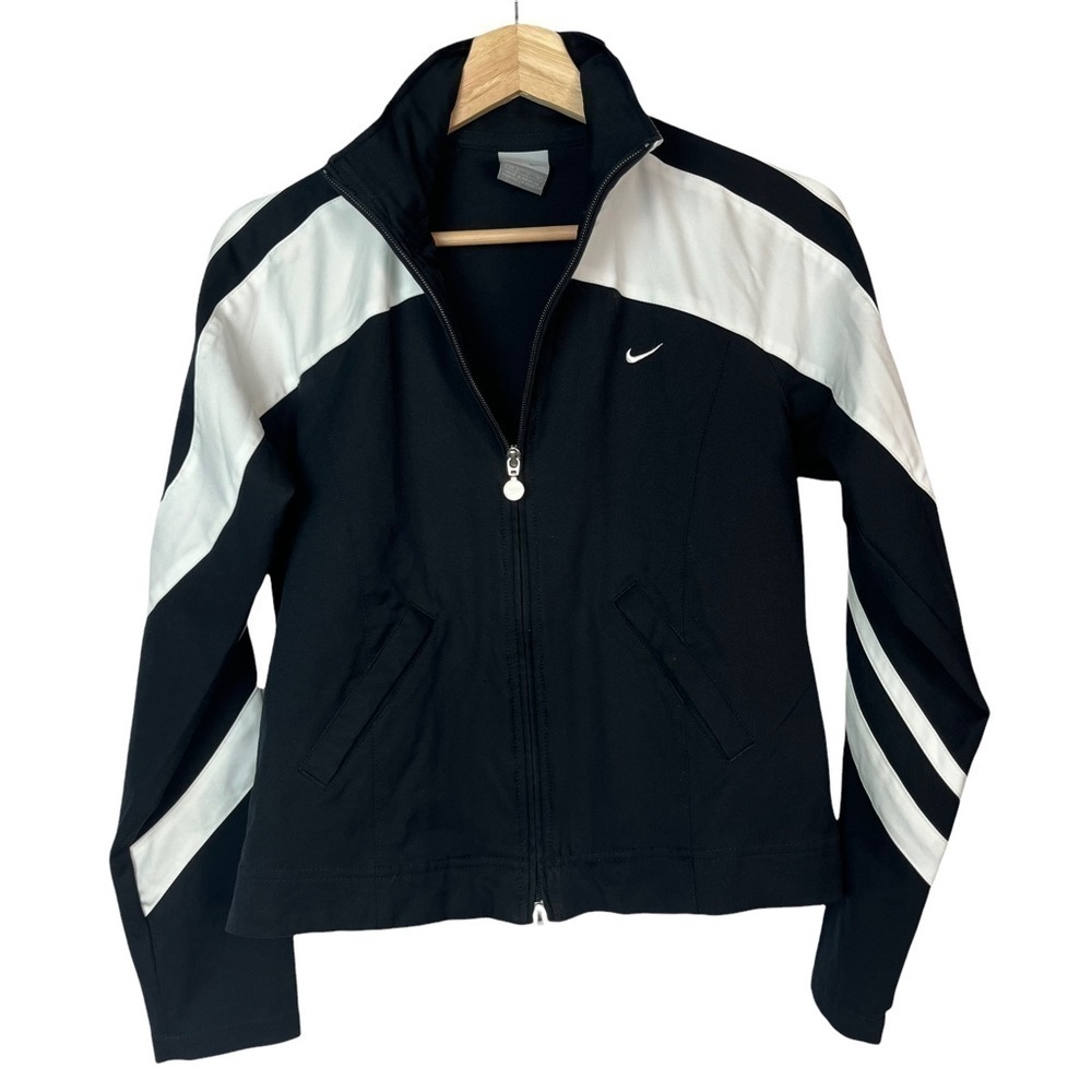 Nike Y2K Black &‎ White Track Athletic Jacket S